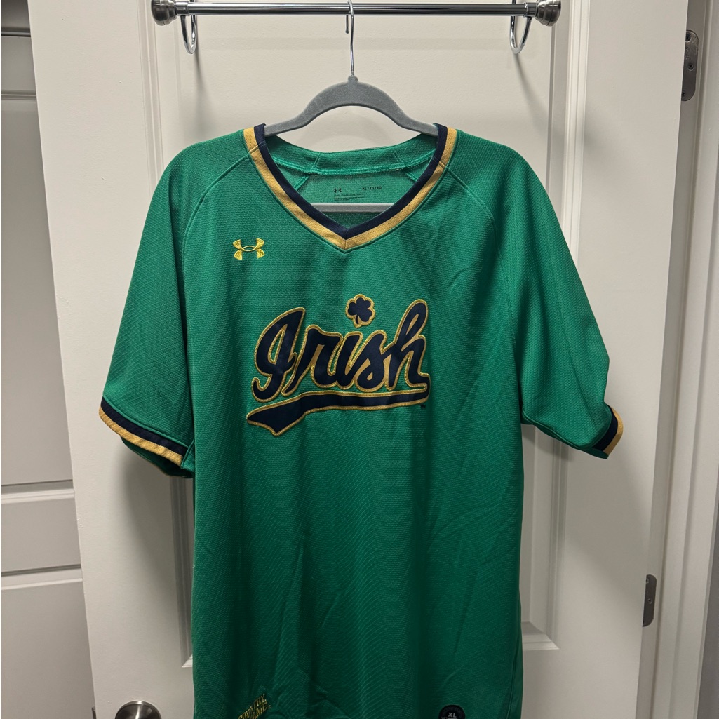 Under Armour Notre Dame 2024 Football Official Jersey In Green - Size Xl